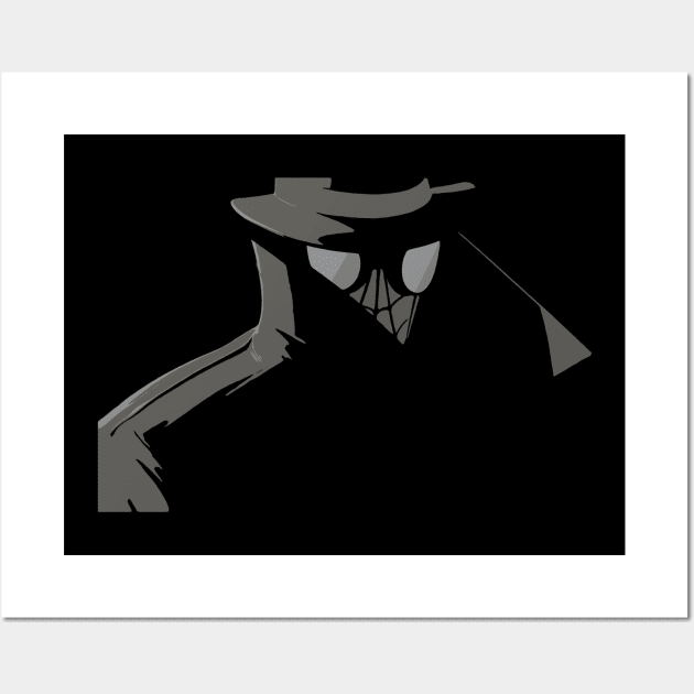 Abstract Masked Detective Wall Art by Cerberus4444